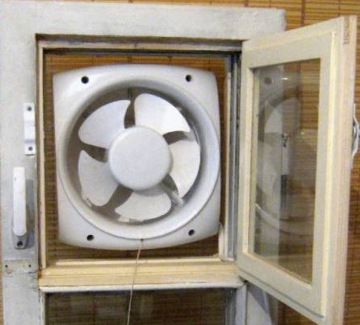 Higo. 2. El ventilador de ventana es aplicable a cualquier tipo de ventana.