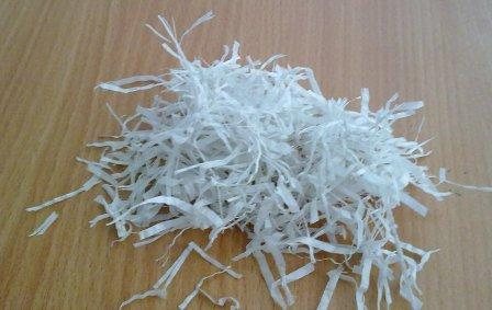 Homemade trash bag fiber