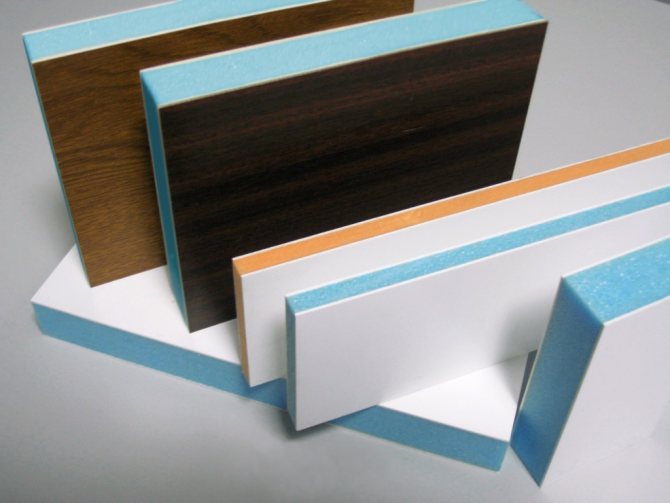 Sandwich panels are used for insulating PVC doors