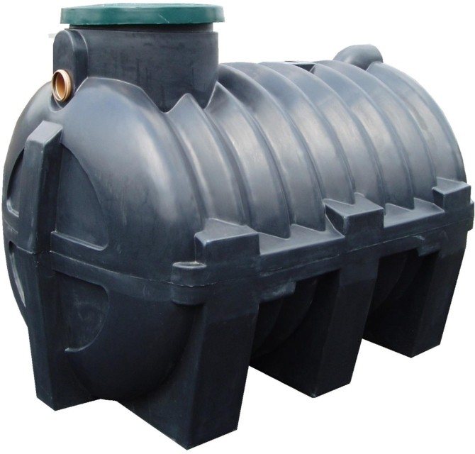 Septiktank fra en plasttank