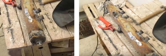 Brúsenie hydraulickej šípky