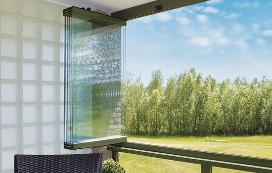 Finnish balcony window opening system