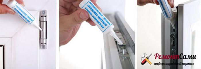Lubrificantes com garrafa de plástico