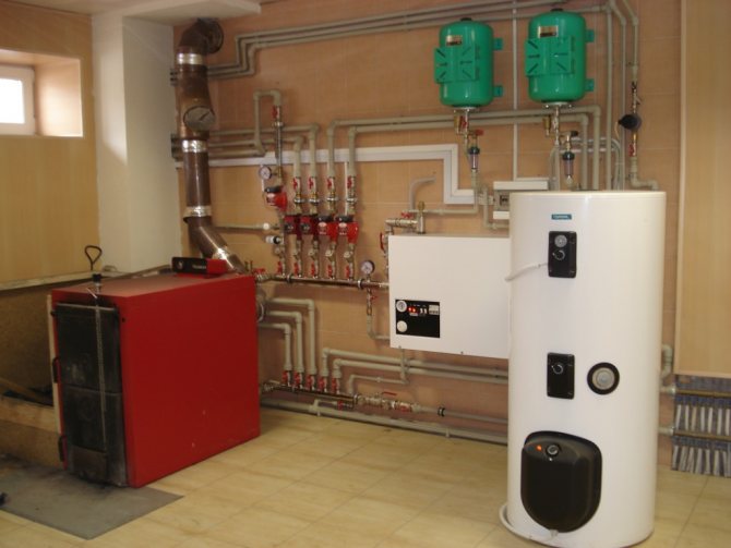 Modern solid fuel boiler