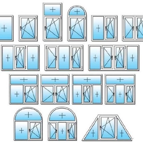 Ventana estándar de tres hojas, dimensiones