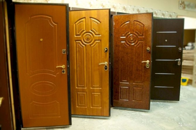 Standard sizes of metal entrance doors