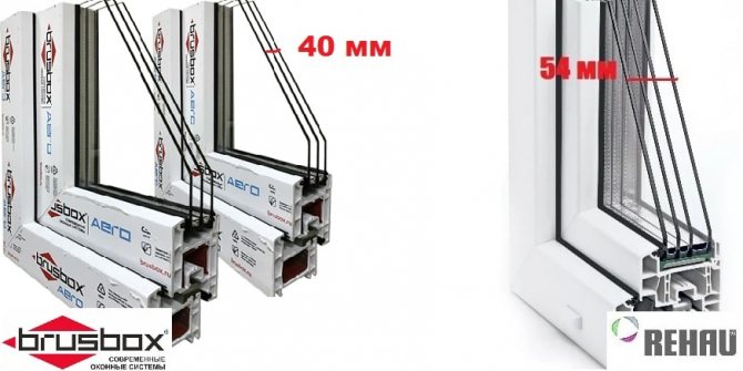 Ventana de doble acristalamiento en el perfil Rehau y Brusbox