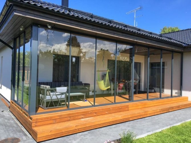 Puertas de vidrio a la terraza: ¡se ve hermosa!