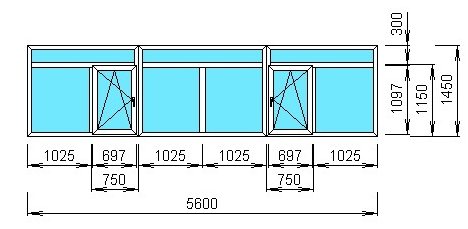 the cost of glazing the loggia