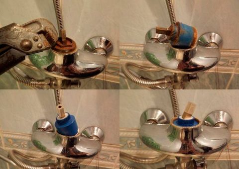 Läcker i badrummet - ta bort kranaxellådan