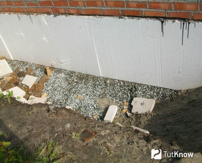 Tepelná izolácia základne penou