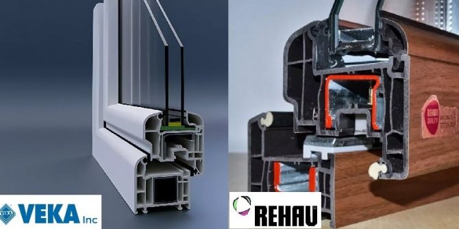 Thickness of Rehau and Veka profiles