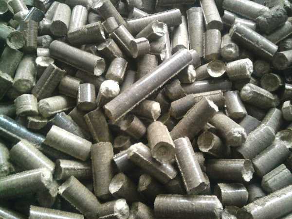 Sunflower husk fuel may look like this