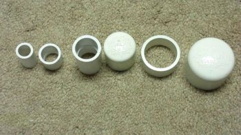 Universal stand made of PVC pipes