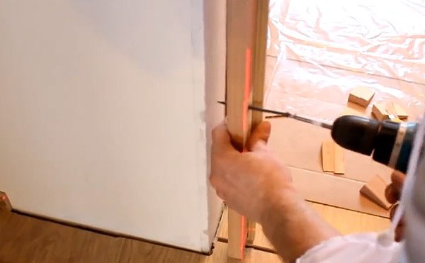 Door frame installation