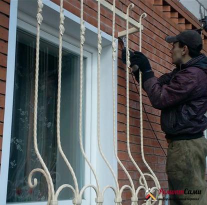 Инсталиране на скара на прозорец
