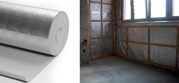 Isolering av en tegelvägg från insidan med mineralull