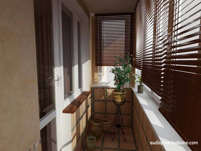 Cozy winter garden on the loggia