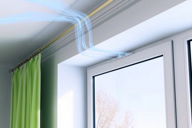 Variantes de microventilação de janelas de plástico. Pente, acessórios, válvula
