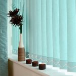 Cortinas verticales como opción.