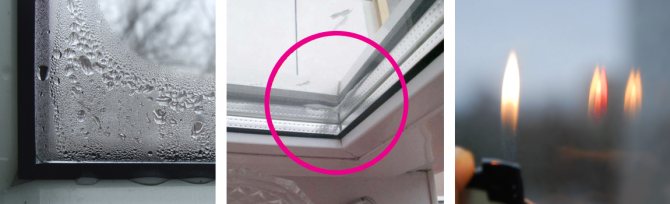 Moisture on windows