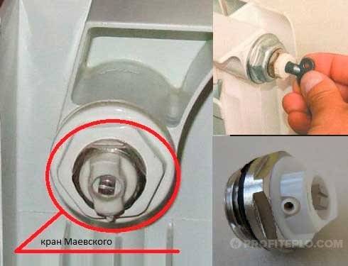 Ventilar o sistema de aquecimento
