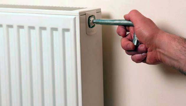 Ventilar o sistema de aquecimento