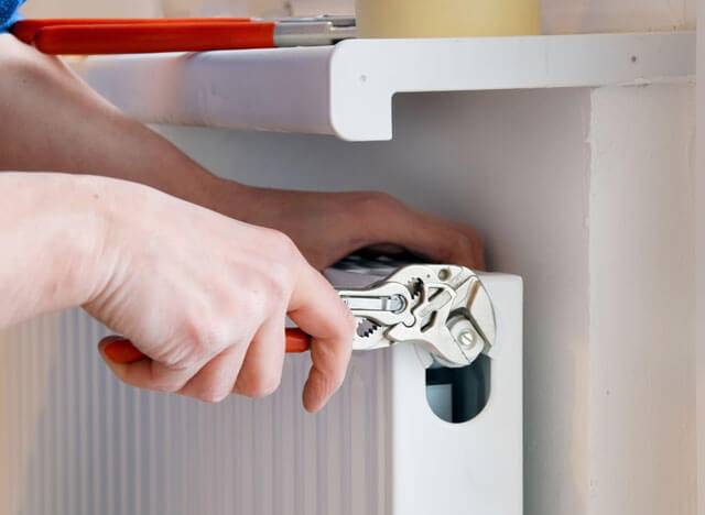 Ventilar o sistema de aquecimento